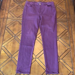 American Eagle Purple Hi-Rise Jeggings Sz. 14L